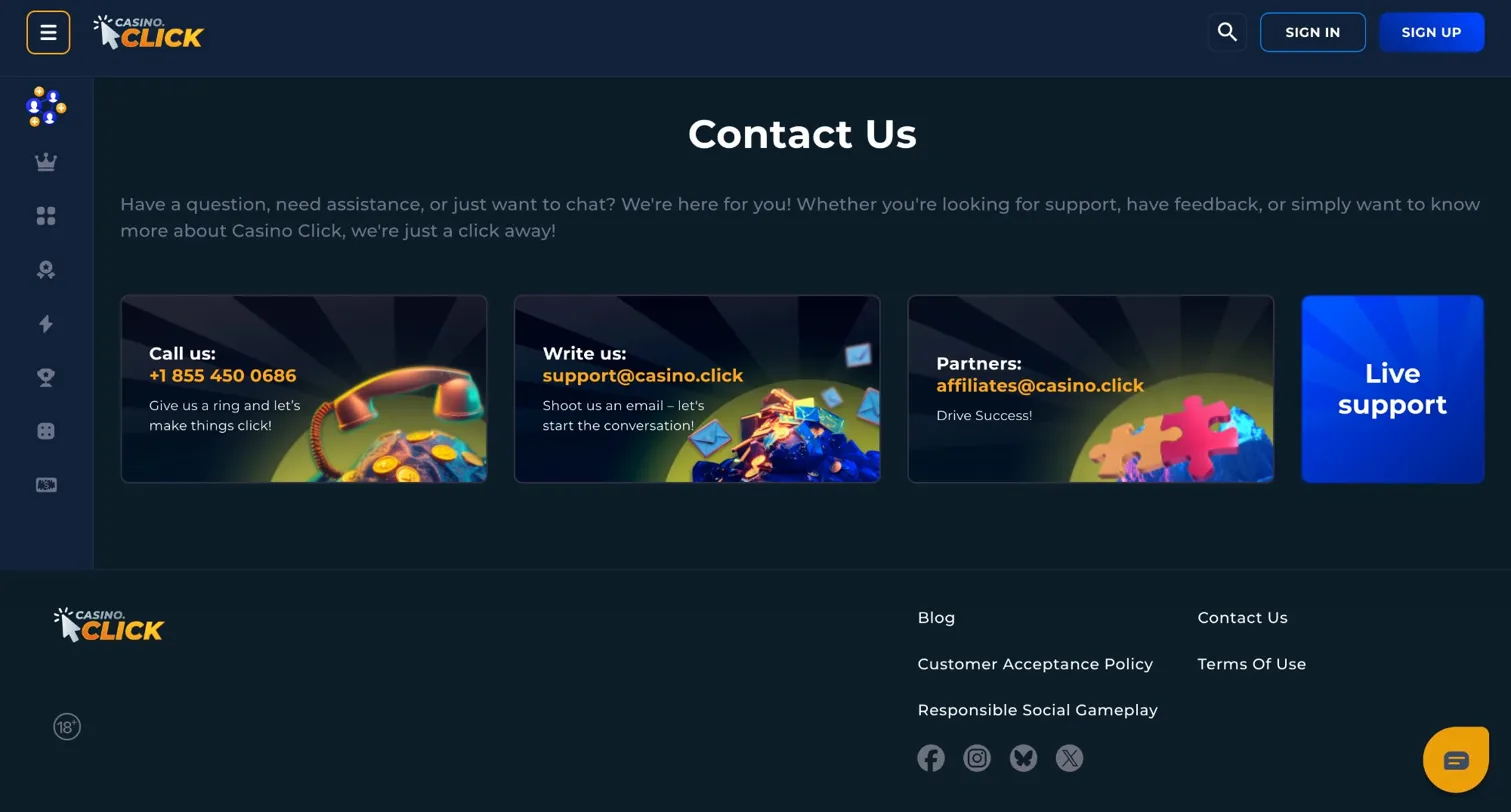 Casino Click West Virginia platform features — free sweepstakes social casino legal in West Virginia